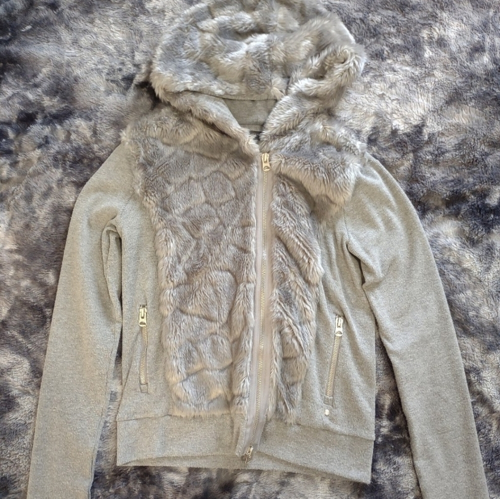 Armani Exchange Zippered Hooded Jacket (Woman's small)